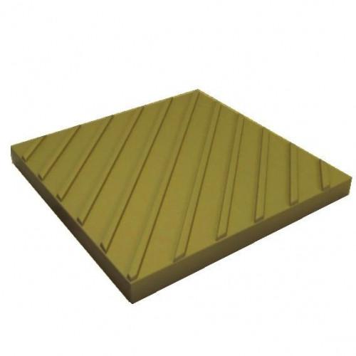 Тактильная плитка с диагональными рифами 300x300x30 зеленая