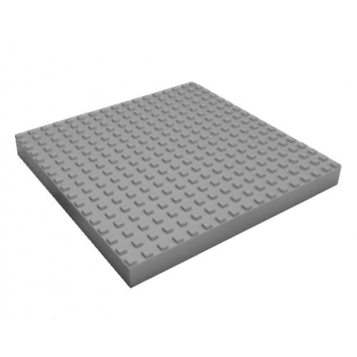 Тактильная плитка с квадратными рифами 400x400x40 серая